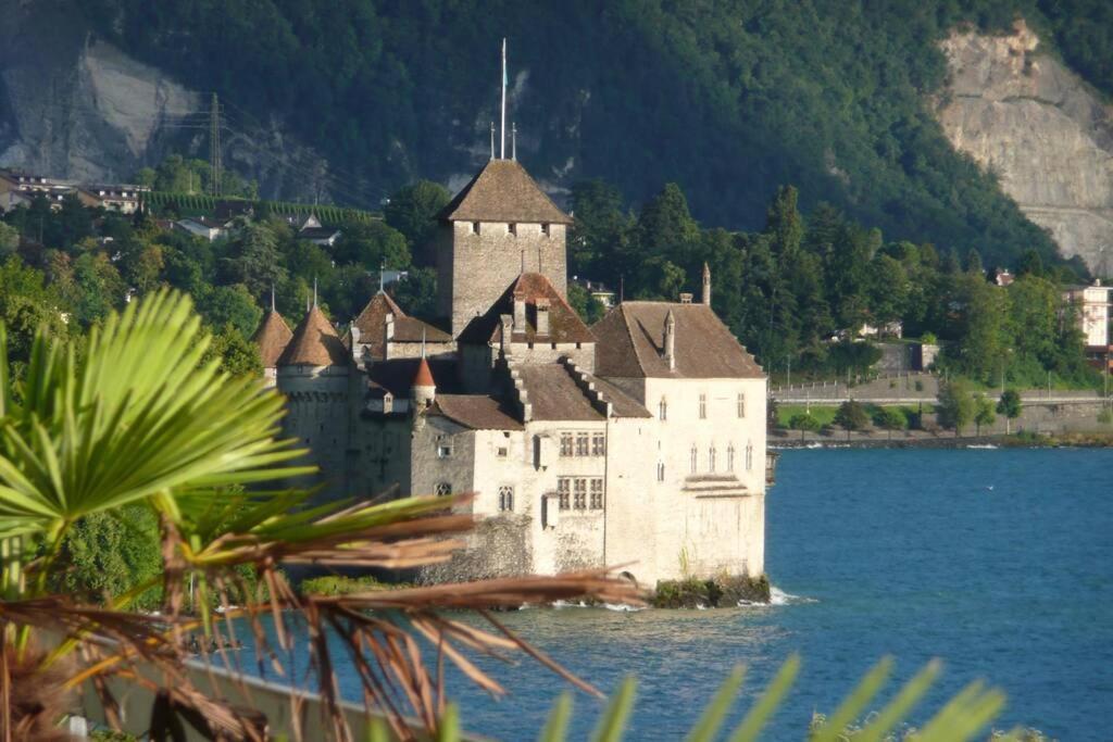 Studio Vue Panoramique Sur Le Lac Leman Veytaux Екстер'єр фото